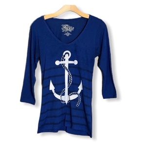 Nautical Pinup Sailor Anchor Tee